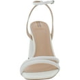 thumbnail image 3 of Sam Edelman Women's Kia Bright White Leather Heeled Sandal 9W, 3 of 3
