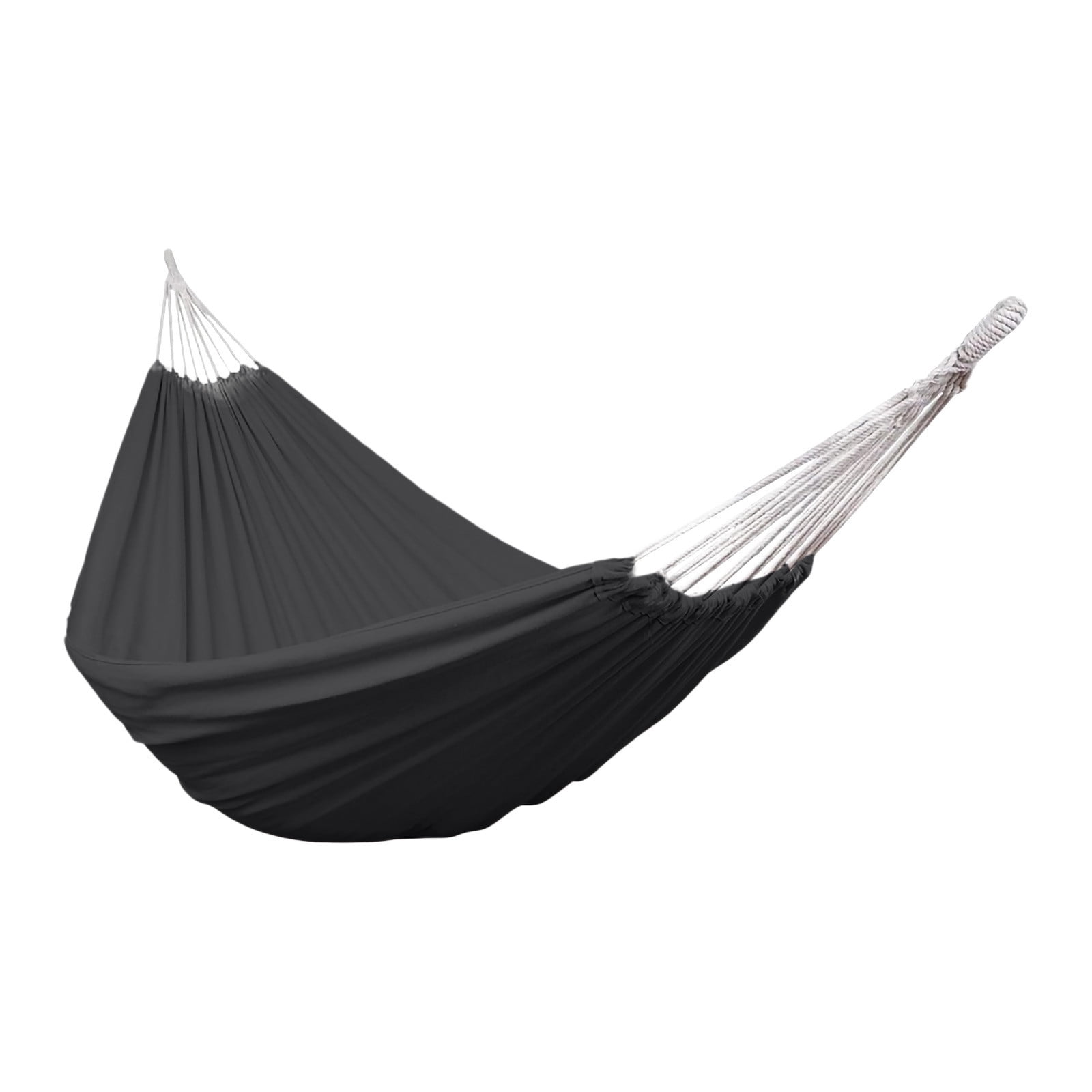 Ohmyroo Heavy Duty Canvas Camping Hammock with Spreader Bar Portable Outdoor Swing Bed for Beach and Garden