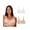 White/Nude, variant on 18 Hour POWER SUPPORTX Front Close Extra Back Support Wireless Bra, 2-Pack Nude/Black 42D Women's