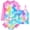 Pink Unicorn, variant on Girls 3-Piece Swimsuit Kids Bathing Suits Tankini Set Long Sleeve Rash Guard Swimwear for Girls 3-10Y