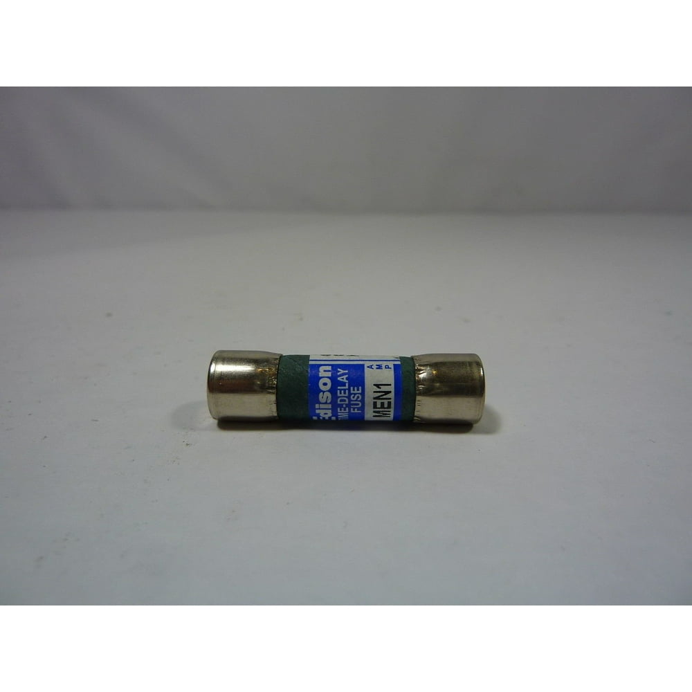 Edison MEN1 Dual Element Class Midget Time Delay Fuse 1 Amp 250 Volt AC