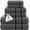 Dark Grey, variant on CASA COPENHAGEN Eternal 6 Pieces Towel Set- Navy Blue, 500 GSM 2 Bath Towel 2 Hand Towel 2 Washcloth, Designed in Denmark Made of Soft Egyptian Cotton for Bathroom, Kitchen & Shower