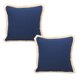 thumbnail image 1 of Funda de almohada de lino de color sólido de 2 piezas, adecuada para sofá, dormitorio y ciclismo., 1 of 5