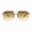 Gold Gray (Brown), variant on Unisex Square Sunglasses Retro Driver Style UV400 Gradient Shades Gold Clear
