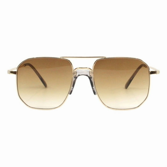 Unisex Square Sunglasses Retro Driver Style UV400 Gradient Shades Gold Gray