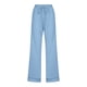 thumbnail image 4 of Pantalones de mujer de cintura alta y pierna ancha con cordón elástico - Poliéster, estilo informal, bolsillos - S-XXL, 4 of 5
