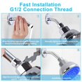 thumbnail image 3 of LED Shower Head   7 Colors Flash Light Automatically Changing LED ShowerHead  360° Adjustable Luxury Chrome High Pressure Flow Rain ShowerHead for Kids Adult Tool-Free Installation, 3 of 9