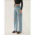 thumbnail image 5 of Destroyed Wide Leg Jeans, 5 of 7