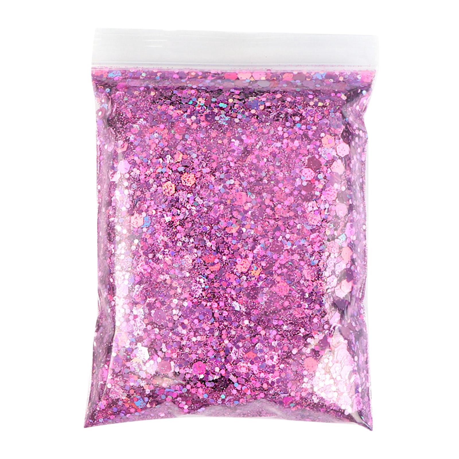 Gazechimp 5x1Bag 50g Nail Glitter Sequins Paillette Flakes 3D Nail Art Decor Peach