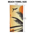 thumbnail image 5 of BCIIG Palm Trees Sunset Bird Quick Dry Bath Towel 27.5x55in Ultra-Fine Fiber Beach Towel Blanket Decorative Piece 55x27.5in, 5 of 7
