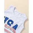 thumbnail image 4 of Arvbitana Toddler Baby Boys Shorts Set Letters Print Tank Top + Elastic Waist Shorts Summer Casual Sportswear Outfit 2Pcs 0-4T, 4 of 9