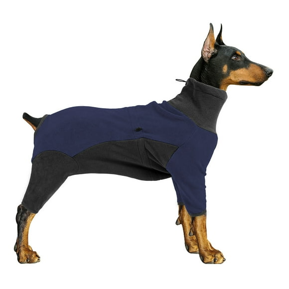 Dog Winter Coat, Fullbody Dog Coat, Warm Fleece Fabric Keeps Your Pet Comfortable In Chilly Weather, Designed For Indoor And Outdoor Activities, Easy On And Off With Adjustable
