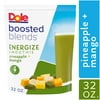 Dole Frozen Boosted Blends Energize Smoothie, Pineapple and Mango, 32 oz