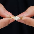 thumbnail image 3 of Unique Moissanite Solitaire Engagement Ring (1 CT, D-VS1 Quality), 14K Yellow Gold, US 10.25, 3 of 7