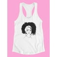 thumbnail image 3 of A Woman With Curly Hair Racerback Tank Women -SPIdeals Designs, Female x-Large, 3 of 4