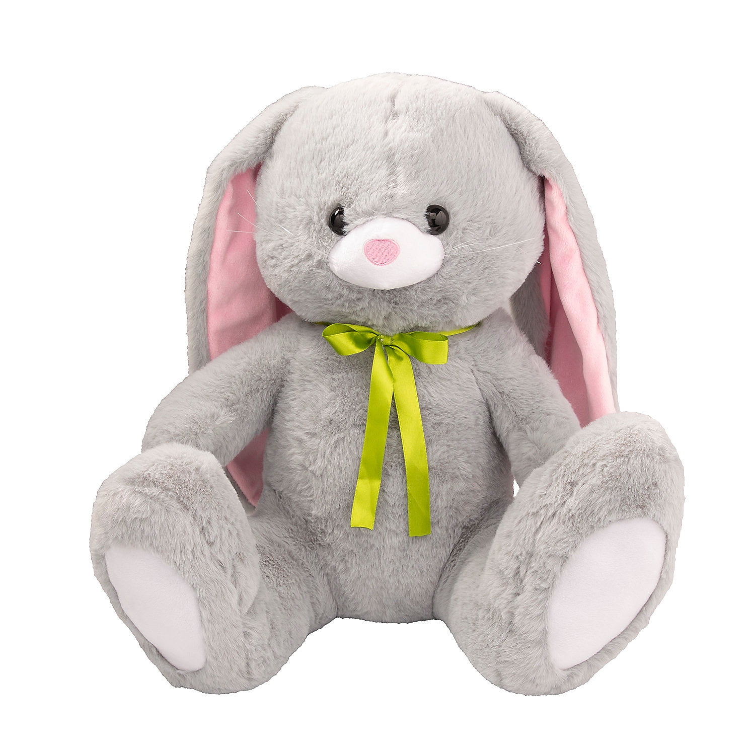 Gray Long Ear Stuffed Easter Bunny - Walmart.com