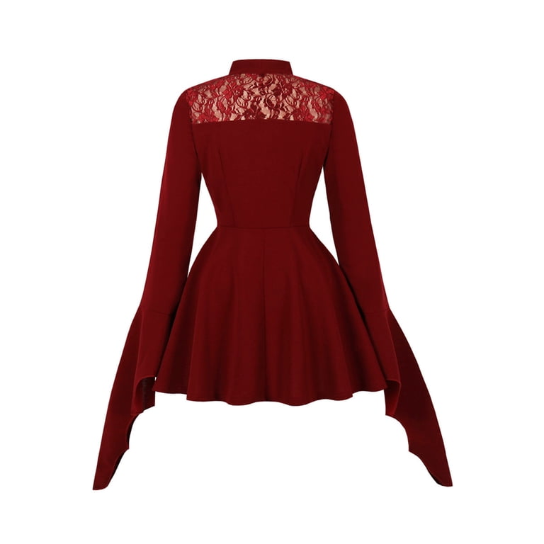 slim fit dress slacks Red Fit And Flare Dress Mini main image 0