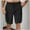 Black, variant on Mens Casual Cargo Shorts Cotton Drawstring Classic Cargo Stretch Short with Multi Pockets Dark Blue Size XL