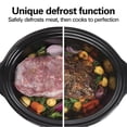 thumbnail image 3 of Hamilton Beach® Ready, Set, Dinner Slow Cooker, Temperature Probe, 6 Quart Capacity, Matte Black, 33868, 3 of 6