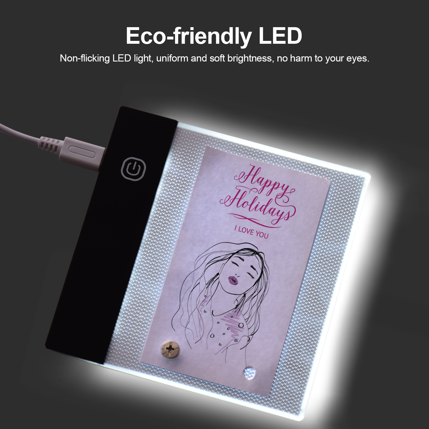 Portable Flip Book Kit with Light Pad Tablet LED Light Box 3 Level