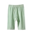 thumbnail image 2 of BADHUB Girls Knee Length Pants Dressy Casual Bermuda Shorts Elastic Waist Solid Color Soft Summer Short Pant Green 12 Years, 2 of 7