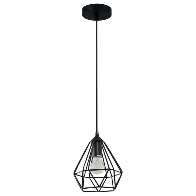 Lámpara Colgante E26/E27 60W Talitha Negro 2G ILUMINACIÓN .