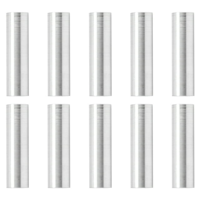 Zyyini 10 Pcs Entretoises Rondes en Alliage d'Aluminium Non Filetées Support de Fixation 6mm Diamètre Extérieur, Entretoises Non Filetées en Aluminium, Entretoises