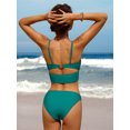 thumbnail image 6 of Charmo Women Bikini Sets Cutout O-Ring Swimsuit High Cut 2 Piece Bathing Suit, 6 of 6