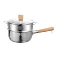 thumbnail image 1 of tredstone Portable Cooking Pot And Thickened Noodle Pot With Nonstick Comfortable Home Cooking Saucepan Including Electric Silver 16cm, 1 of 6