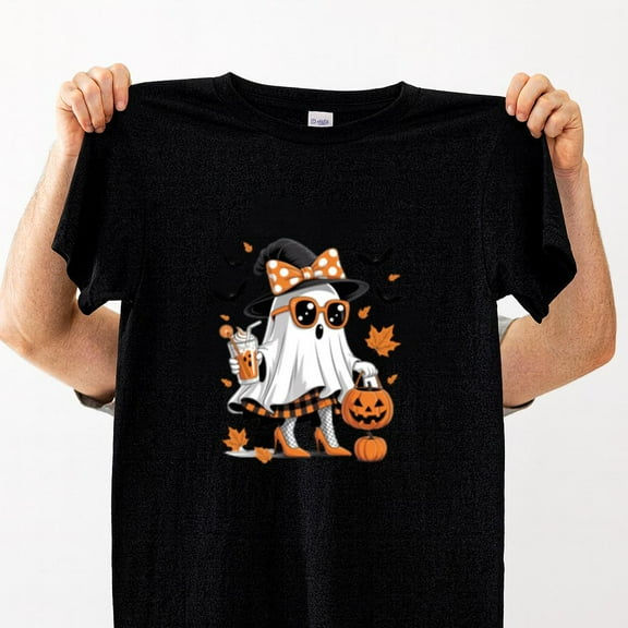 Ghost Pumpkin For The Halloween Season Unisex T-Shirt, up to size 5XL
