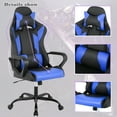 thumbnail image 7 of BestOffice Ergonomic & Lumbar Support Swivel Gaming Chair, Blue, 7 of 7