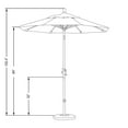thumbnail image 4 of California Umbrella 7.5' Patio Umbrella in Jockey Red, 4 of 4