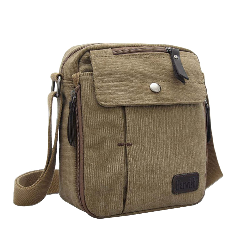 Multifunctional Unisex Canvas Traveling Side Strap Bag (4-Colors)