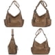 thumbnail image 2 of Artwell Fashion - Bolso bandolera para mujer, de piel sintética suave, con múltiples bolsillos, para hobo, Marrón, 11.8* 5.9 * 9.8 pulgadas, 2 of 5