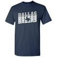thumbnail image 3 of UGP Campus Apparel Dallas Retro Repeat - Sports Team City Pride Tailgating T Shirt - Medium - Navy, 3 of 6