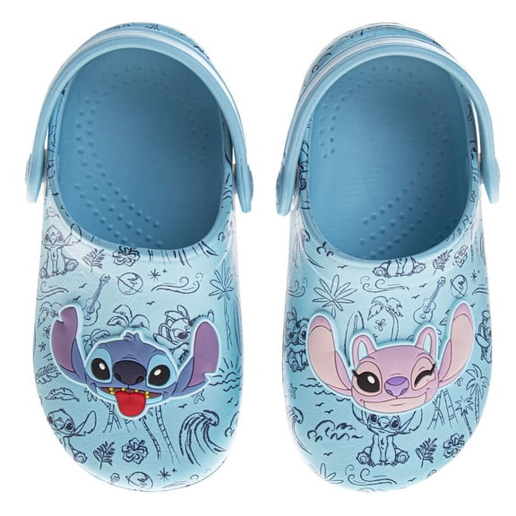 Disney Stitch and Angel Girls Dual Sizes Clogs. (Toddler Little Kids), Blue, Size: 506