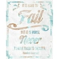 thumbnail image 2 of SD Graphics Studio 12x14 White Modern Wood Framed Museum Art Print Titled - Never Fail I, 2 of 4