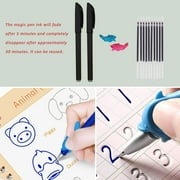 Emapoy Reusable Grooved Handwriting Learning Workbooks with Pen And Refills, 5 Pieces