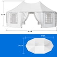 thumbnail image 2 of Dextrus 348" x 252" White Heavy Duty Outdoor Canopy, Waterproof Heavy Duty, 2 of 5