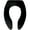Black, variant on Bemis Commercial Extra Heavy-Duty Plastic Toilet Seat White