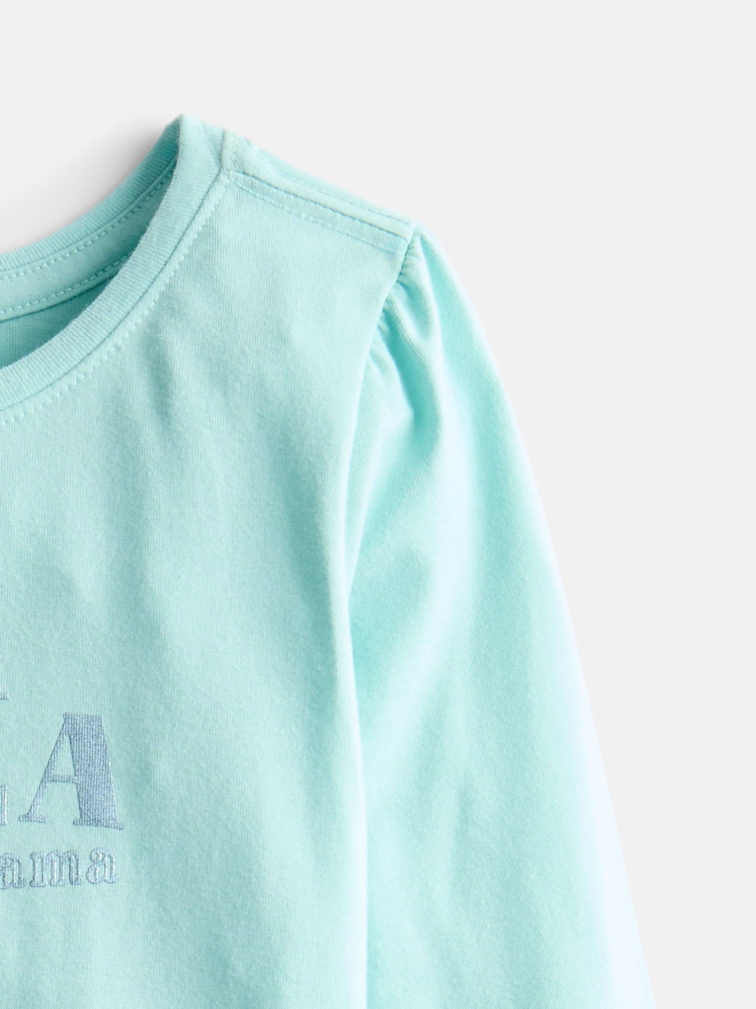 Wonder Nation Baby & Toddler Girls Tee with Long Sleeves, Sizes 0M-5T