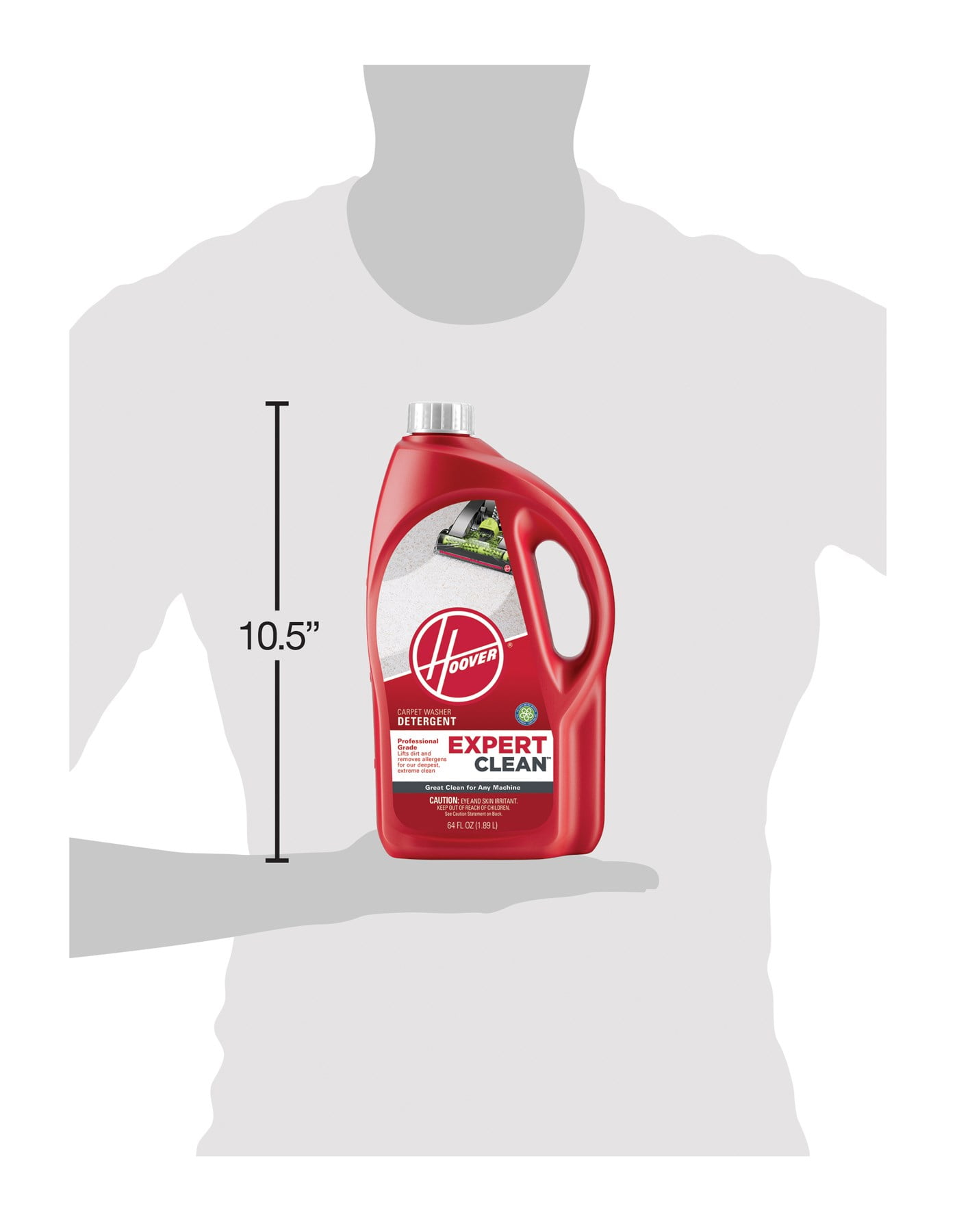 Hoover Expert Clean Carpet Cleaner Solution, 64Oz, AH15071
