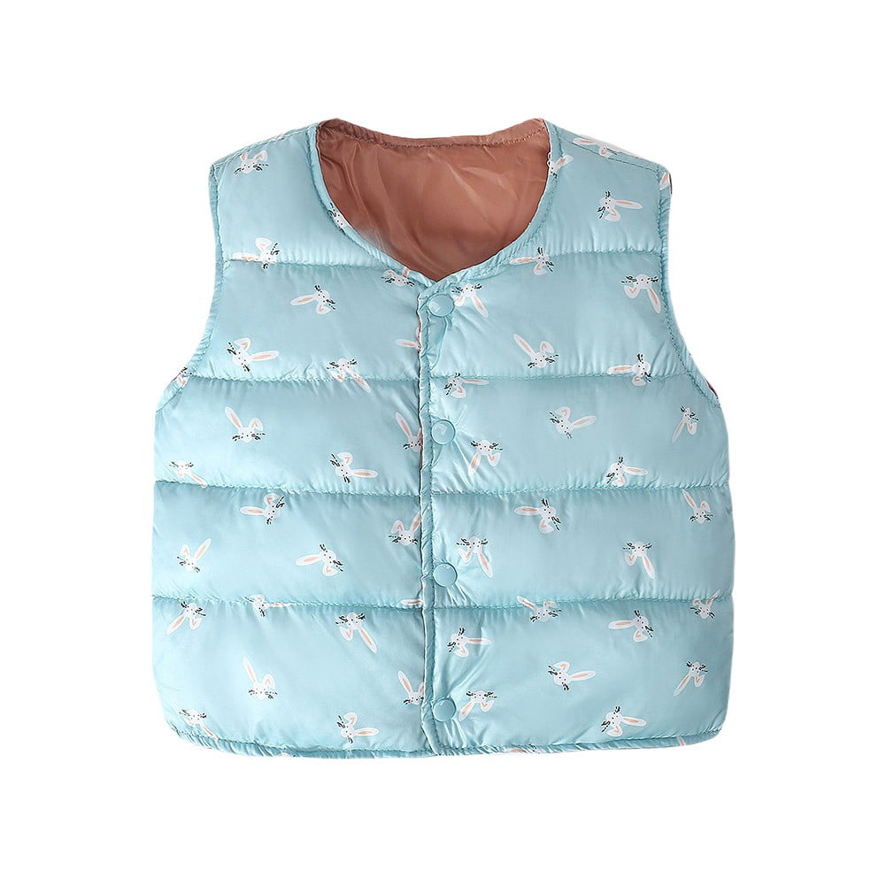 0-6T Baby Boy Girl Toddler Little Kid Vest Light Puffer Jacket Vest  Sleeveless Coat