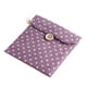 thumbnail image 1 of Organizador de toallas sanitarias de lino para mujeres y niñas, estuche secreto con lunares para la menstruación (morado), 1 of 7