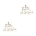 thumbnail image 4 of Mini juego de vajilla Bewildely para casa accesorio adorno de cocina en miniatura cerámica Rosa rosada 2Conjunto, 4 of 6