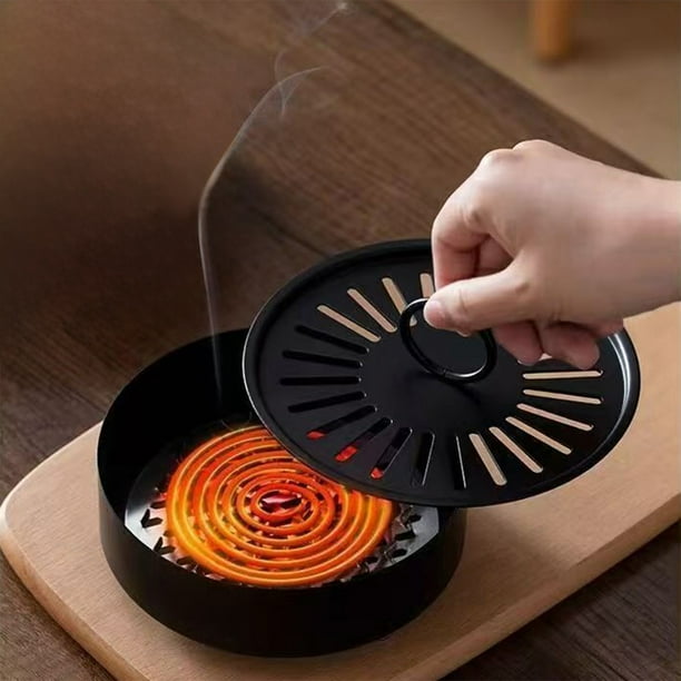 Fireproof Mosquito Coil Box Household Carbon Steel Mosquito Coil With Cover Mosquito Repellent Box Mosquito Coil Rack