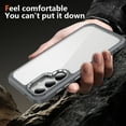 thumbnail image 5 of for Samsung Galaxy S25+ Case Clear, [Wireless Charging][Anti-Yellowing][Military-Grade Protection] Hybrid Clear Back Shockproof Slim Magnetic Phone Case for Samsung Galaxy S25+,Gray, 5 of 7