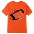 thumbnail image 3 of Kiijoy Football Graphic Tshirt Boys Casual Sports Short Sleeve T Shirt, Orange, Sizes 2-3, 3 of 3