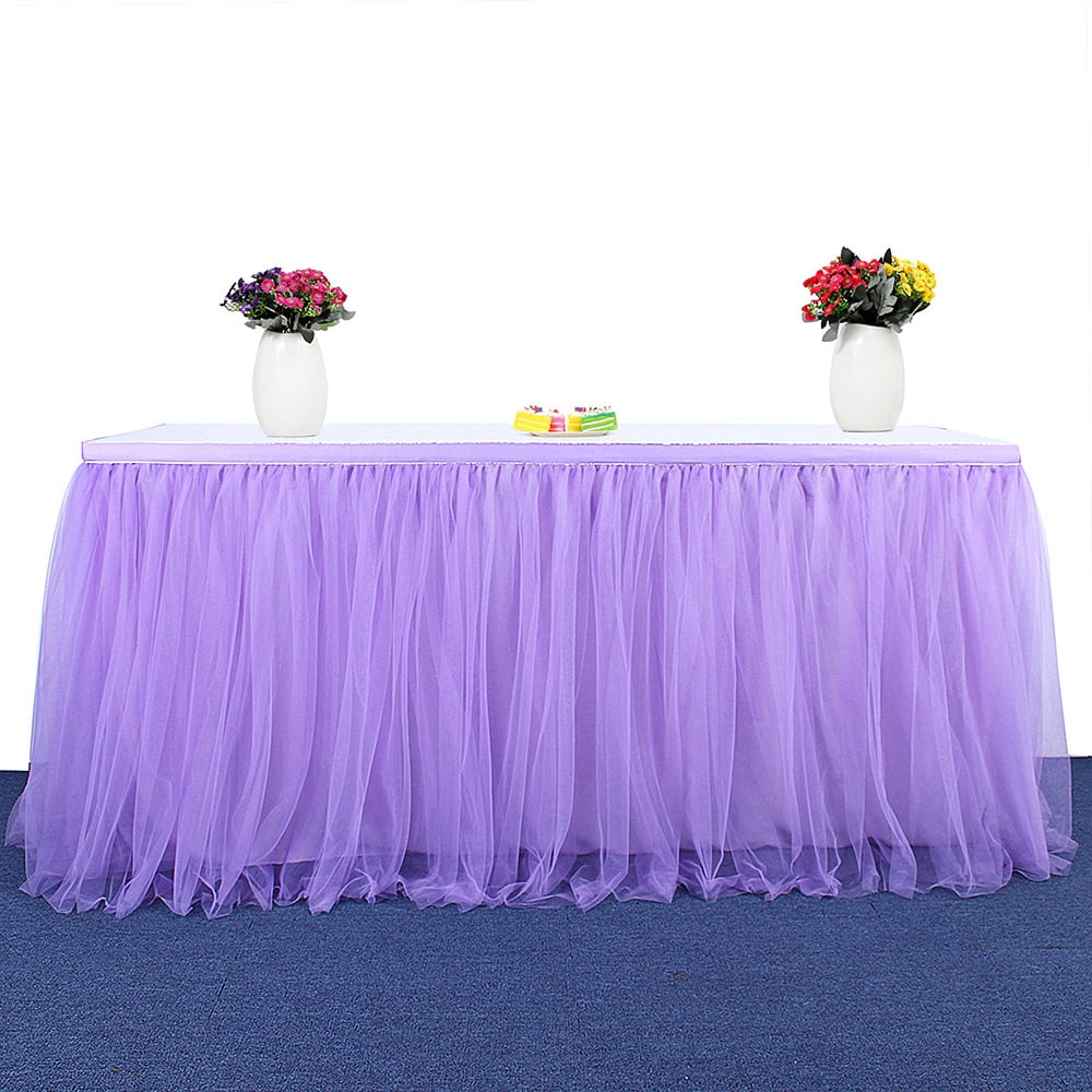 7230 Inch Handmade Tutu Tulle Mesh Table Skirt Cloth For Party