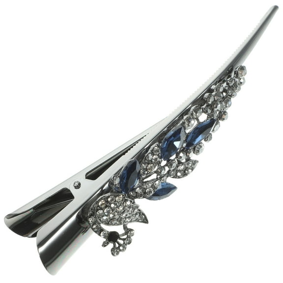ELAYARD Jeweled Alligator Hair Clip for Women, Decorative Hair Accessory, 1 Set for Shopping and Daily Use